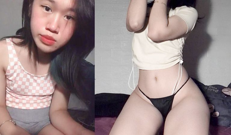 Em teen bím hồng show body ngon